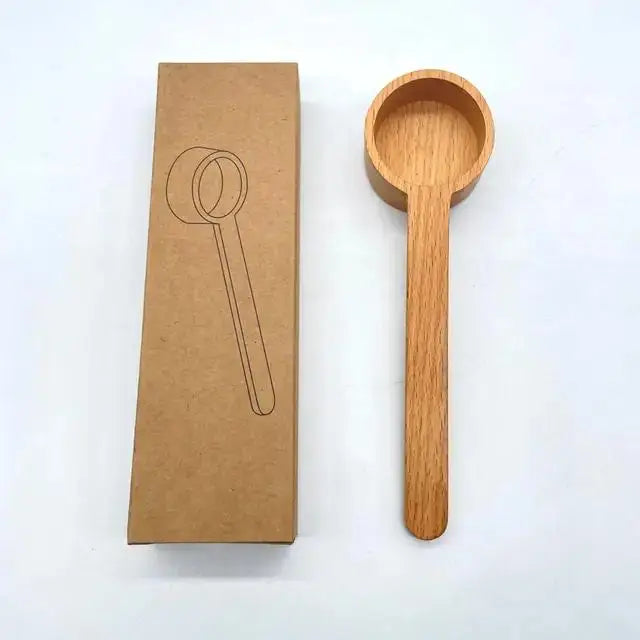 Hand-Carved Wooden Scoop | Tactile Measure for Daily Rituals
